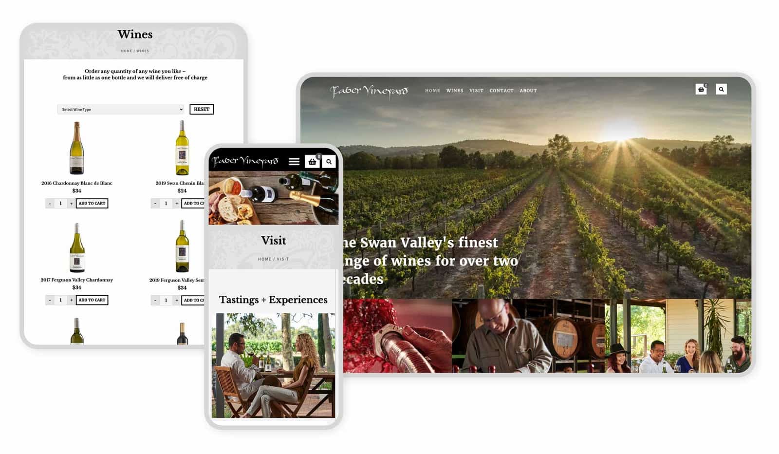 Faber Vineyard website