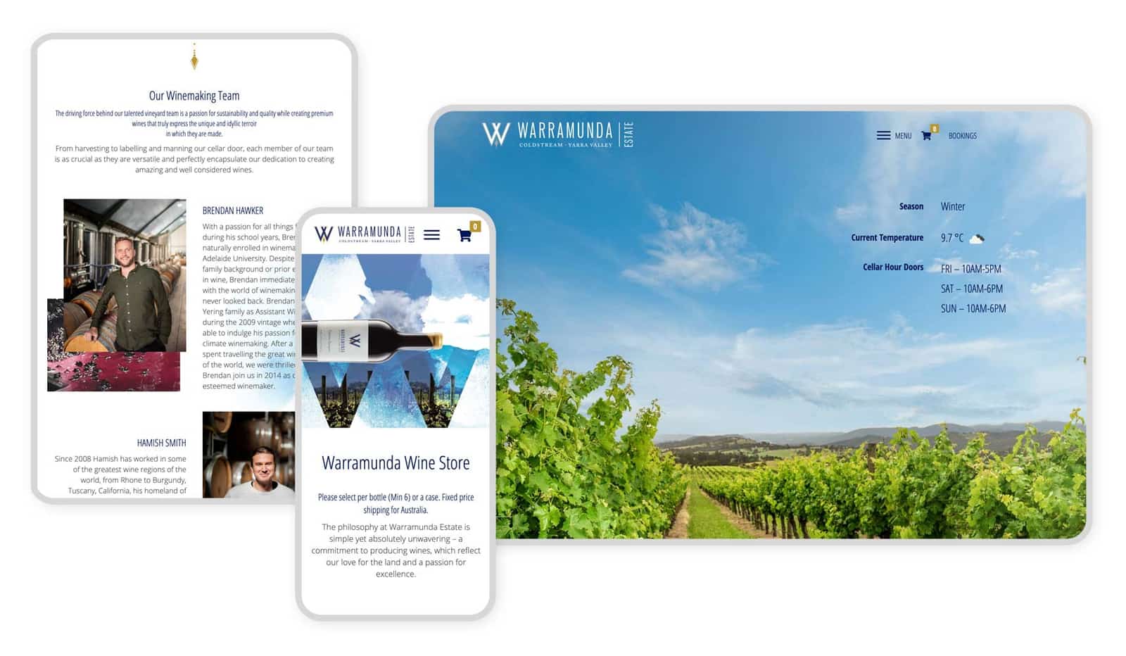 Warramunda Estate & Liv Zak Wines website