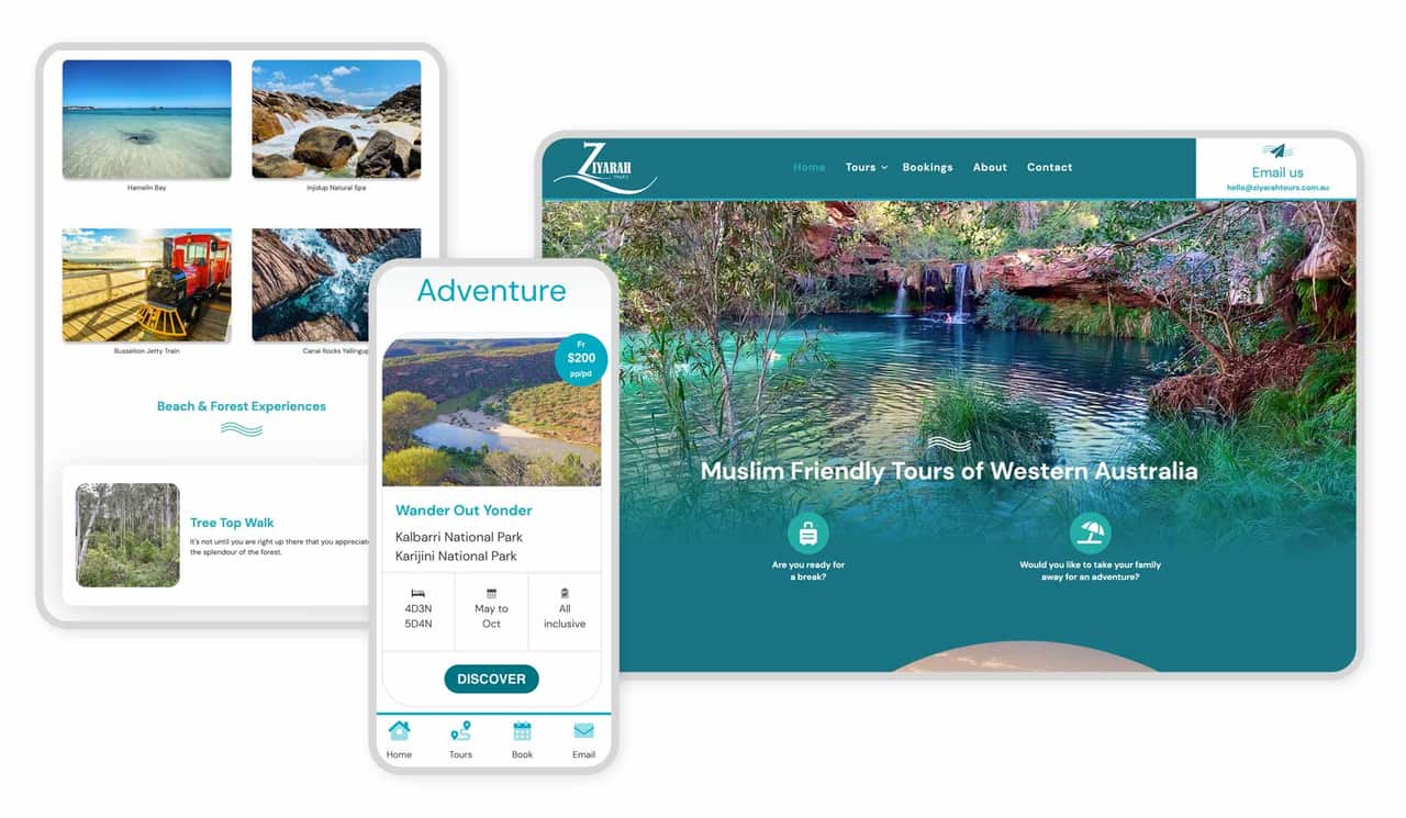 Ziyarah Tours website